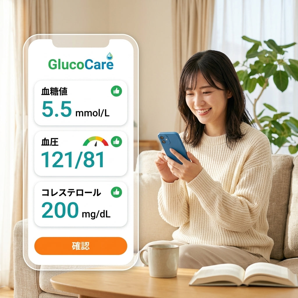 GlucoCare™ アプリ連携イメージ