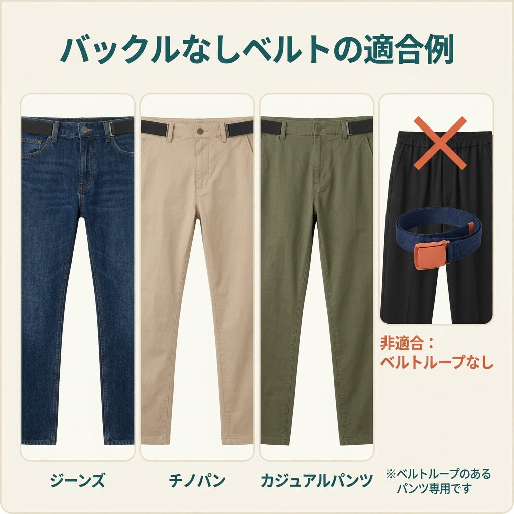 買う前にわかる、合わせやすいパンツ。