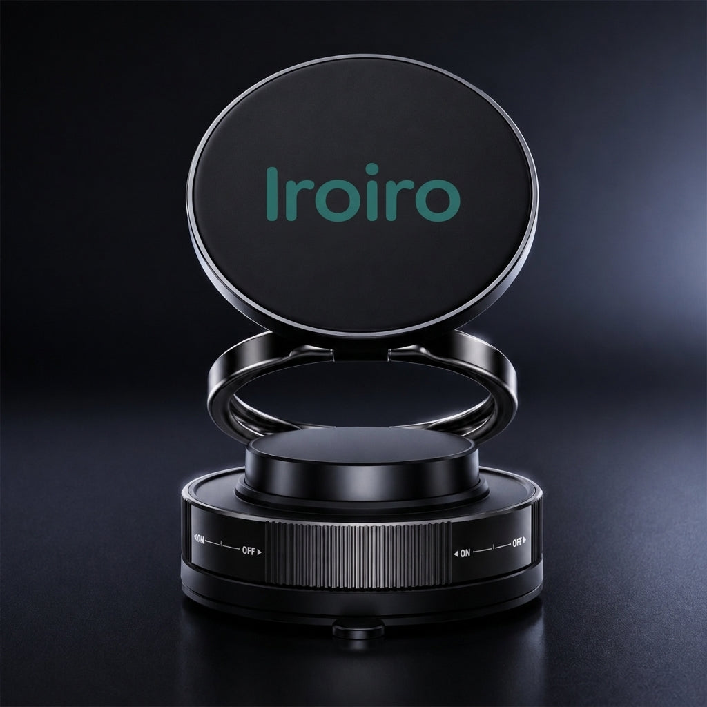 IroiroDrive™ | U-POWER 強力マグネット車載ホルダー — 360°回転・全機種対応